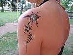 dočasné tetování tetovacími fixami